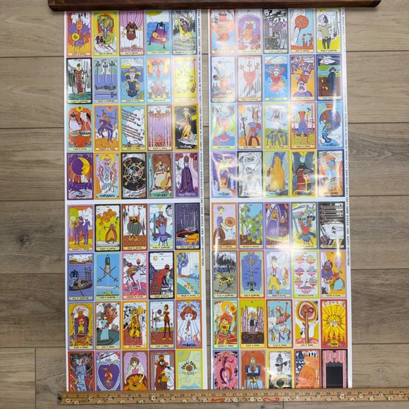 Sakki-Sakki Tarot for the Artist Uncut Sheet Poster 2004 Monicka Clio Sakki